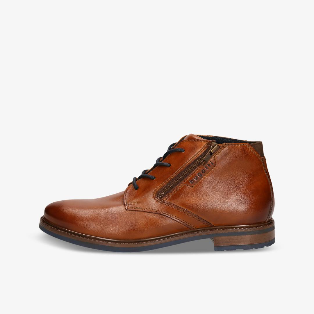 Schuhpark Bugatti Herren Schnürschuh Cognac Braun