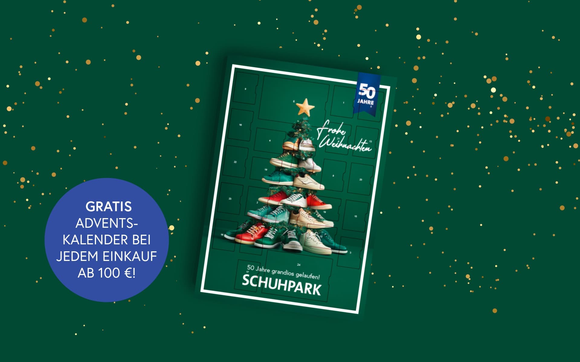 Schuhpark-Adventskalender mit Lindt-Schokolade