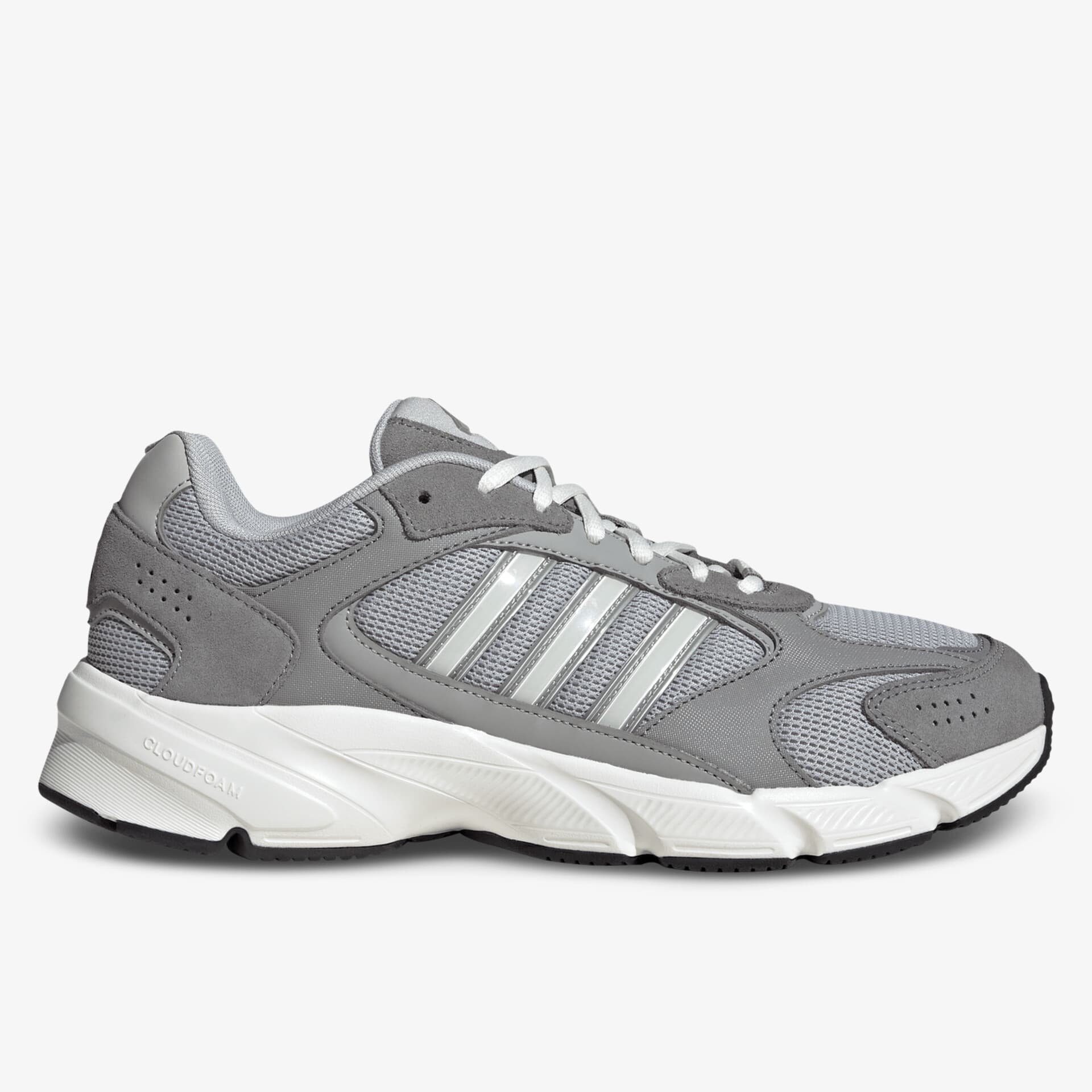 Grauer Sportschuh mit atmungsaktivem Mesh, gepolsterter Sohle und rutschfester Laufsohle für optimalen Komfort